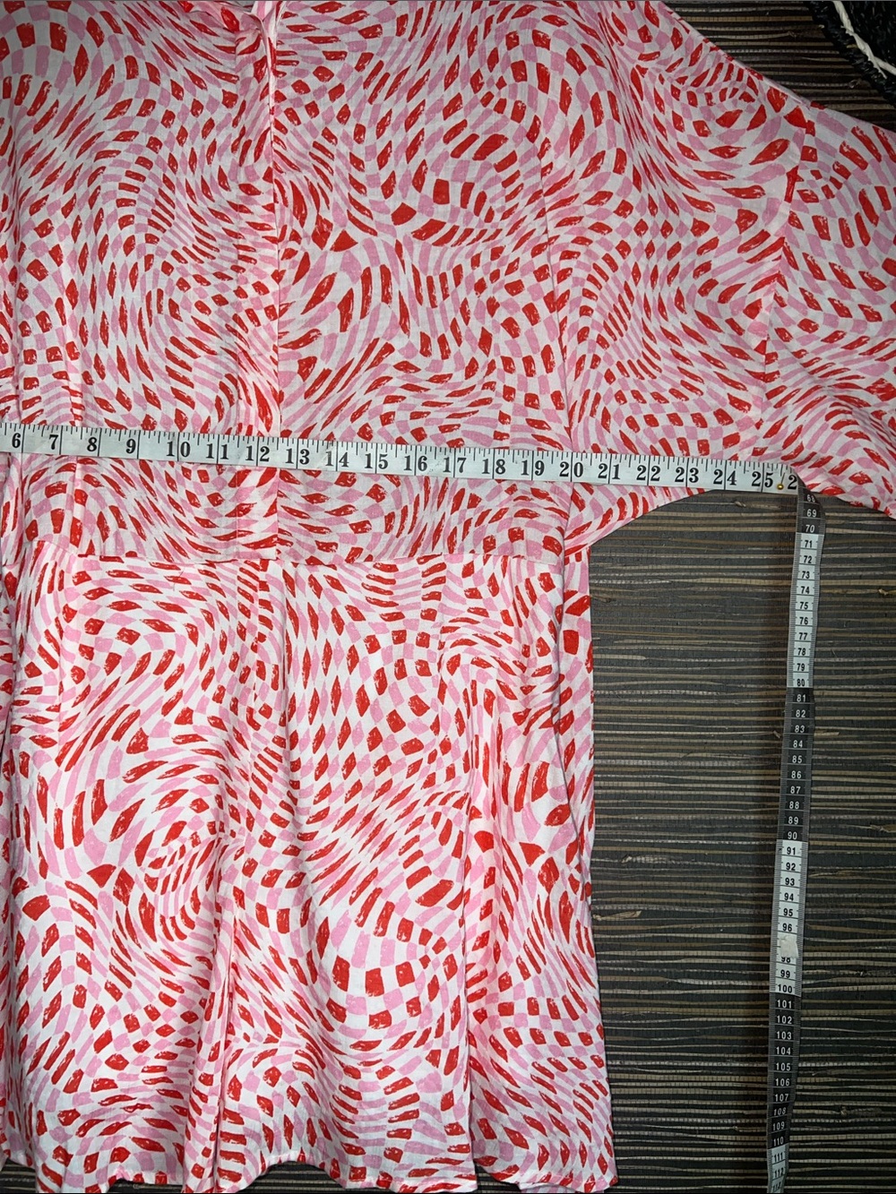 🆕 Fore Collection Geo Print Tie-Waist Romper Small Vacation Resort - Picture 12 of 16